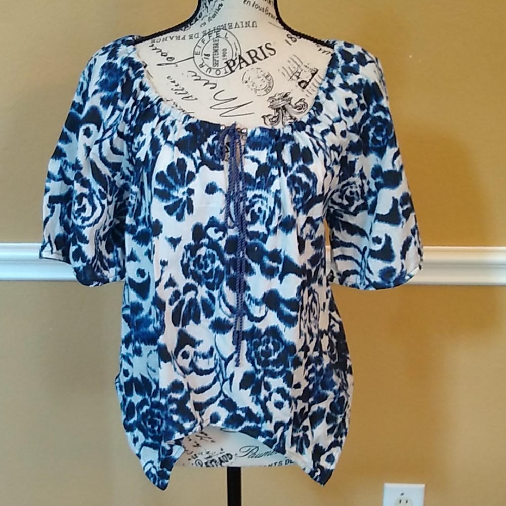 Andrew Charles Flowery print top